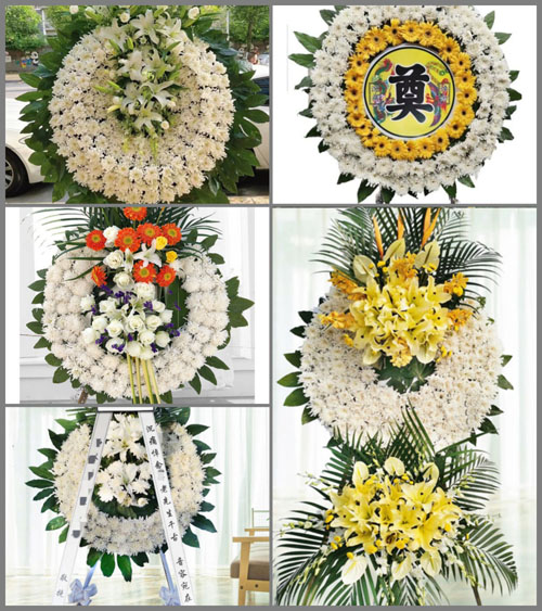 山东莱芜钢城区辛庄镇郎郡村花圈速递